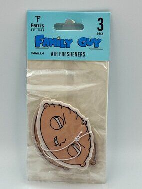 3 Family Guy Vanilla Scented Car Air Fresheners